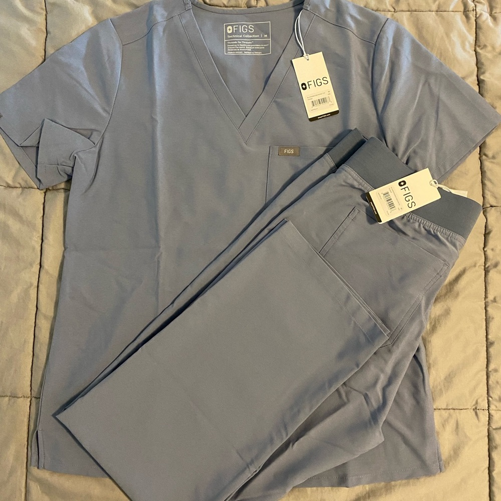 FIGS Women’s Set Vapor Blue Space Dye